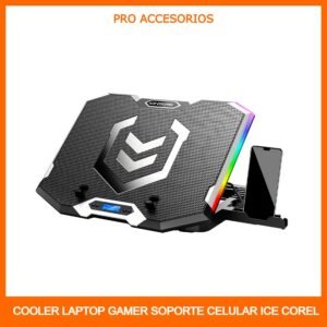 Cooler para Laptop Gamer 6 Ventiladores RGB Ice Coorel K9