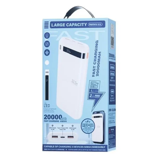 Power Bank 20000mAh Remax RPP-72