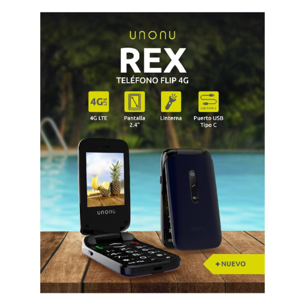 Celular Unonu Rex Flip