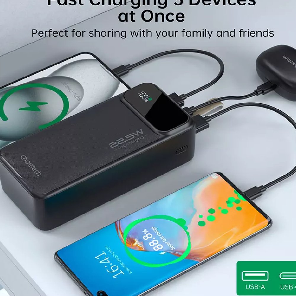 Power Bank Choetech B731-ACBK 40000mAh