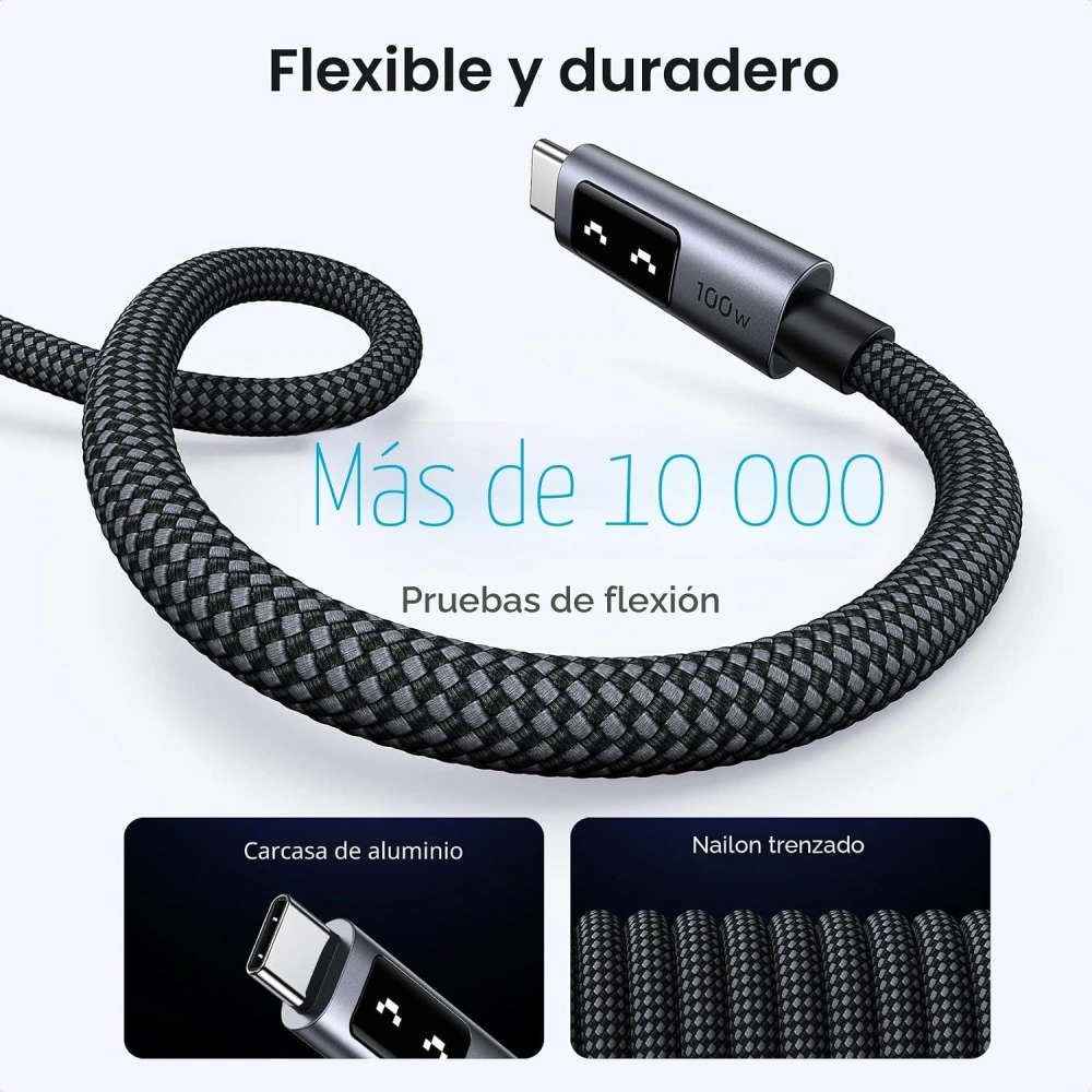 Cable UGREEN L509 USB-C A USB-C 100W