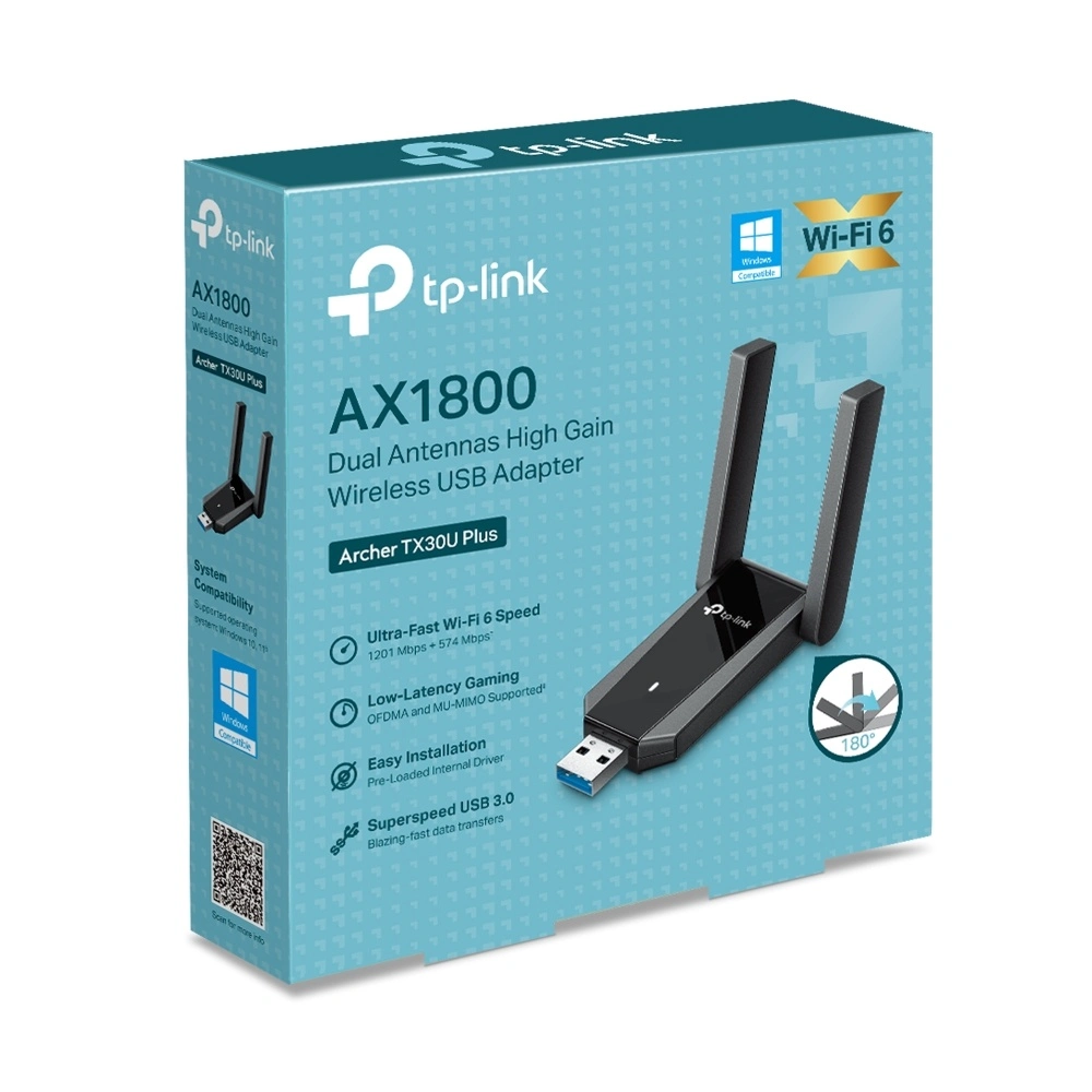 Adaptador USB Wi-Fi 6 Dual Band AX1800 TP-Link